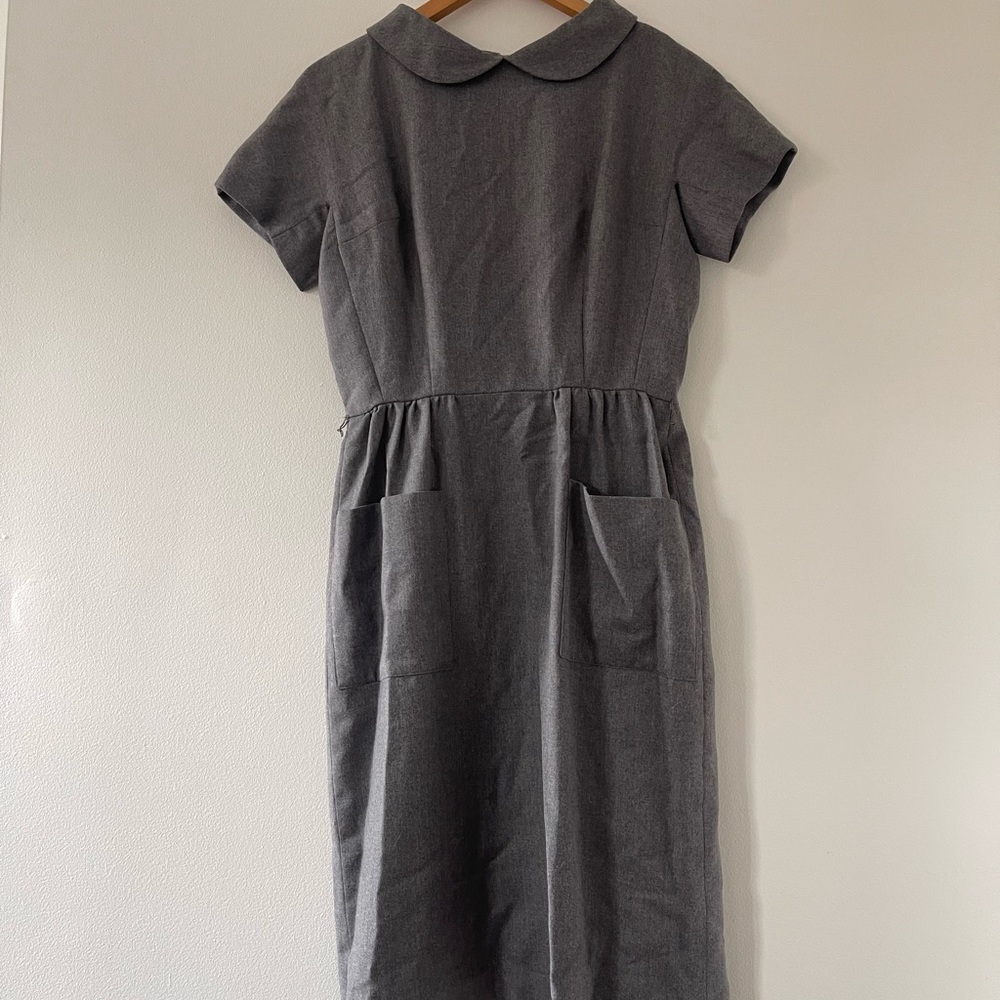 Vintage 1950s/60s Charcoal Wiggle Dress
